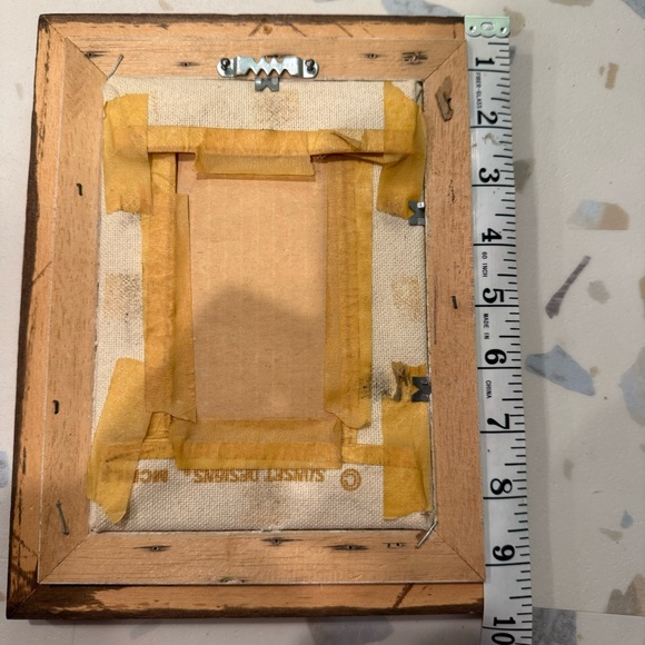 Vintage Sunset Designs framed Set of 3 Crewel Embroidery Plants Flowers 70s - Picture 7 of 8